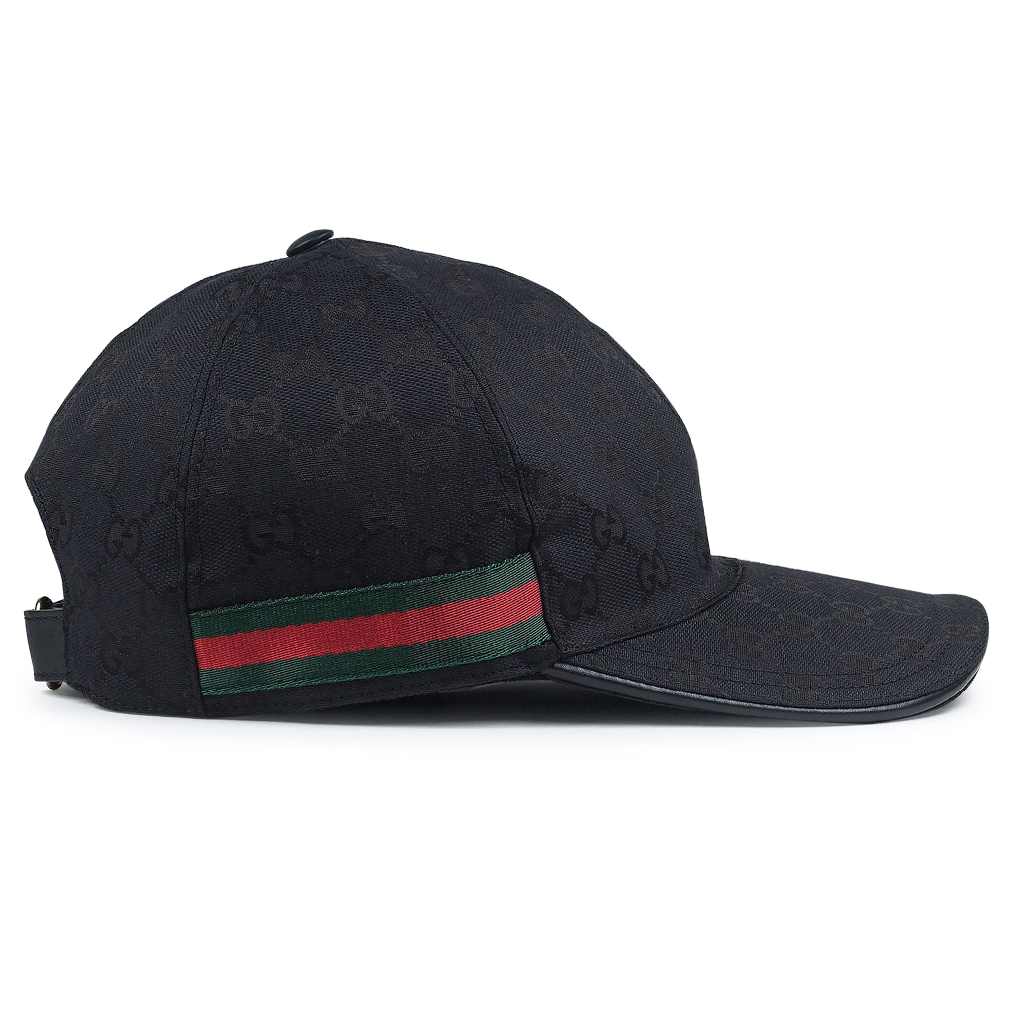 Image of Gucci GG Canvas Black Baseball Cap